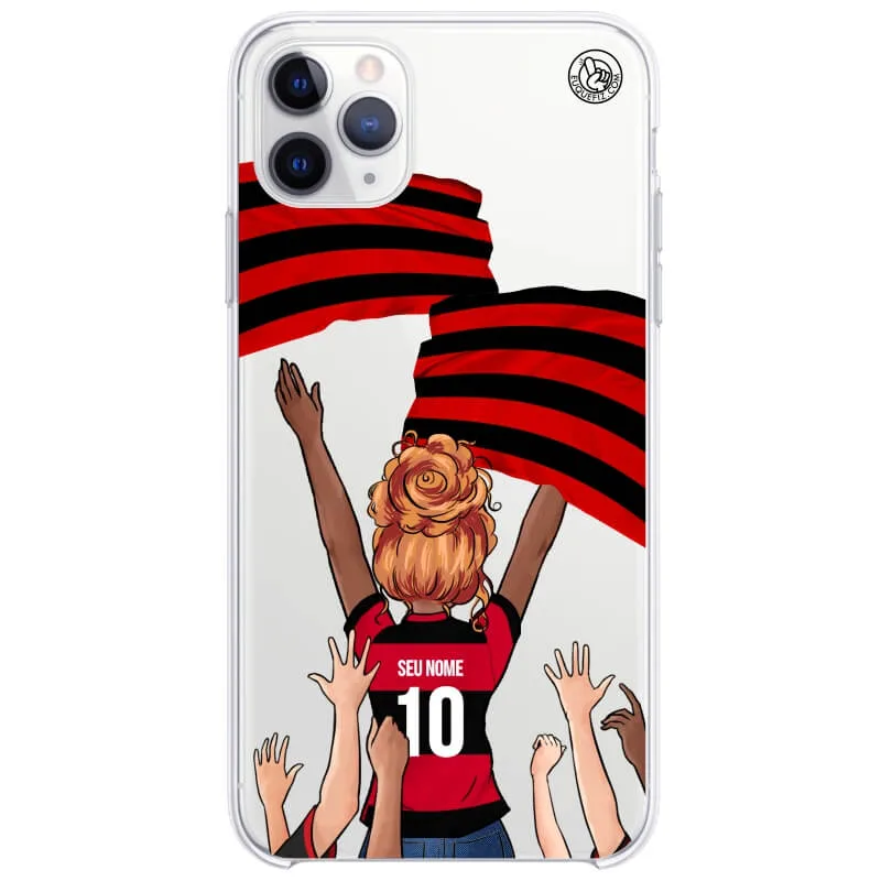 Capinha estilo Flamengo - Torcedora Cabelo Ondulado
