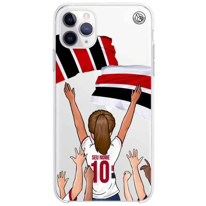 Capinha estilo São Paulo - Torcedora Rabo de Cavalo