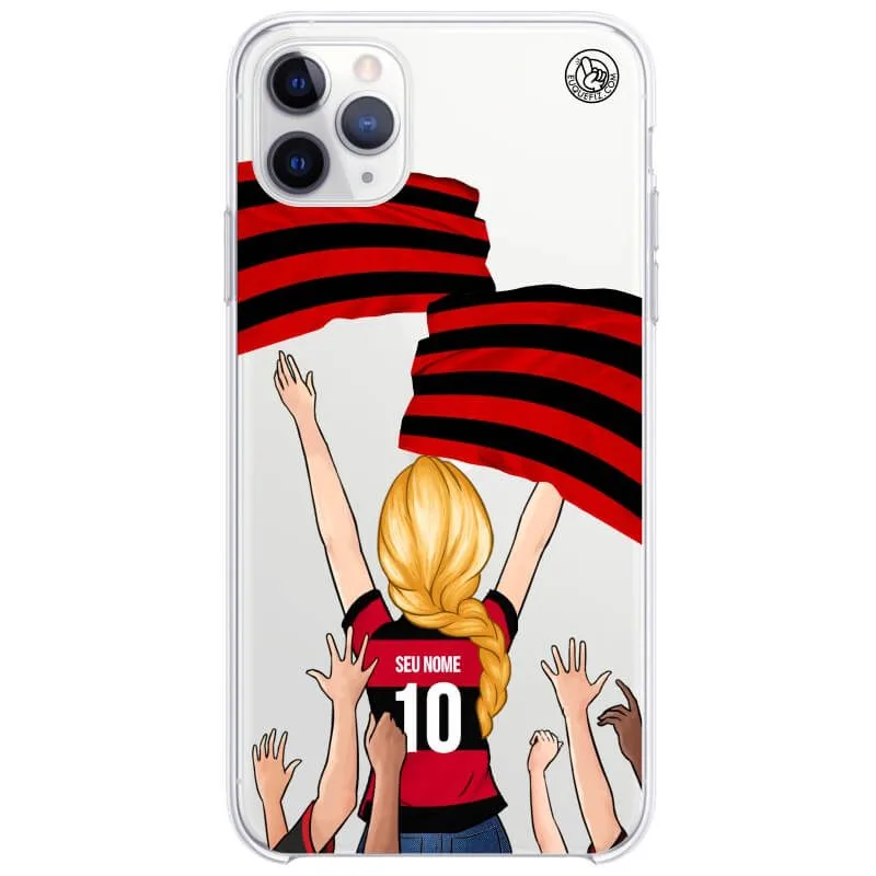 Capinha estilo Flamengo - Torcedora Cabelo Trançado