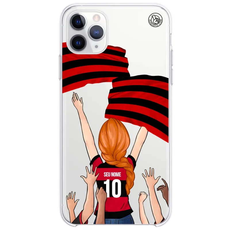 Capinha estilo Flamengo - Torcedora Cabelo Trançado
