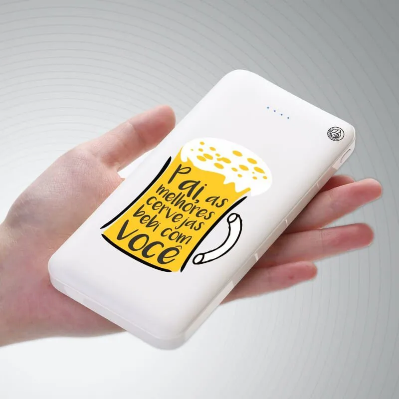 Carregador Portátil Power Bank (10000mAh) As melhores cervejas