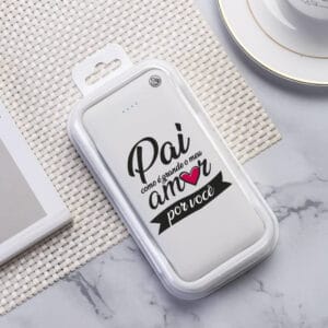 Carregador Portátil Power Bank (10000mAh) Pai, como é grande o meu amor por você