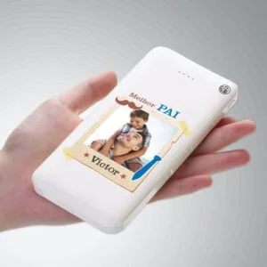 Carregador Portátil Power Bank com Foto (10000mAh) Melhor Pai