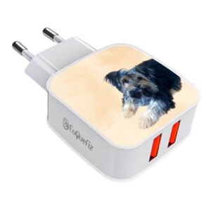 Carregador Turbo Duplo My Pet - Aquarela Yellow