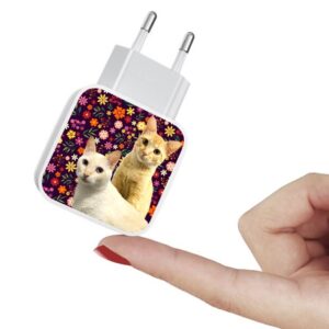 Carregador Turbo Duplo My Pet - Floral - 2 pets