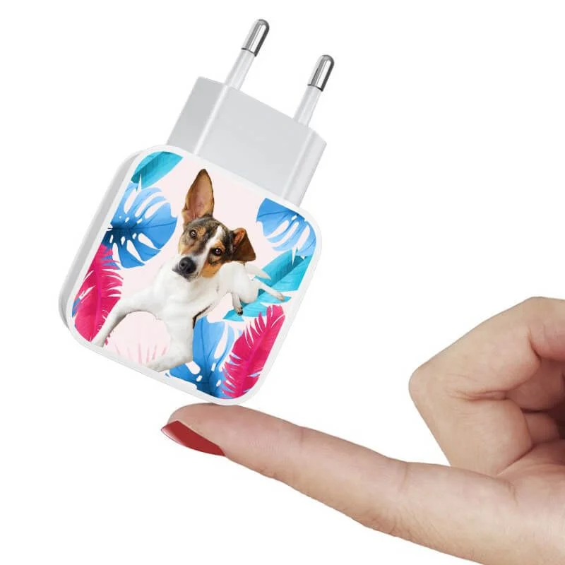 Carregador Turbo Duplo My Pet - Folhas