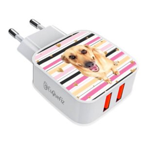 Carregador Turbo Duplo My Pet - Golden Hearts