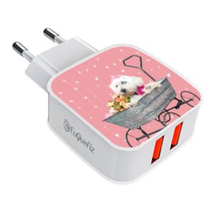 Carregador Turbo Duplo My Pet - Pink - Heart