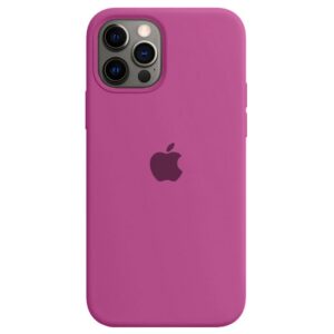 Capa iPhone 12 Pro Max Silicone Aveludada Roxa