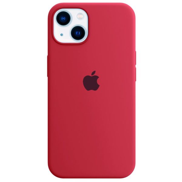 Capa iPhone 13 mini Silicone Aveludada Vermelho Mate