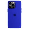 Capa iPhone 13 Pro Silicone Aveludada Azul Bic