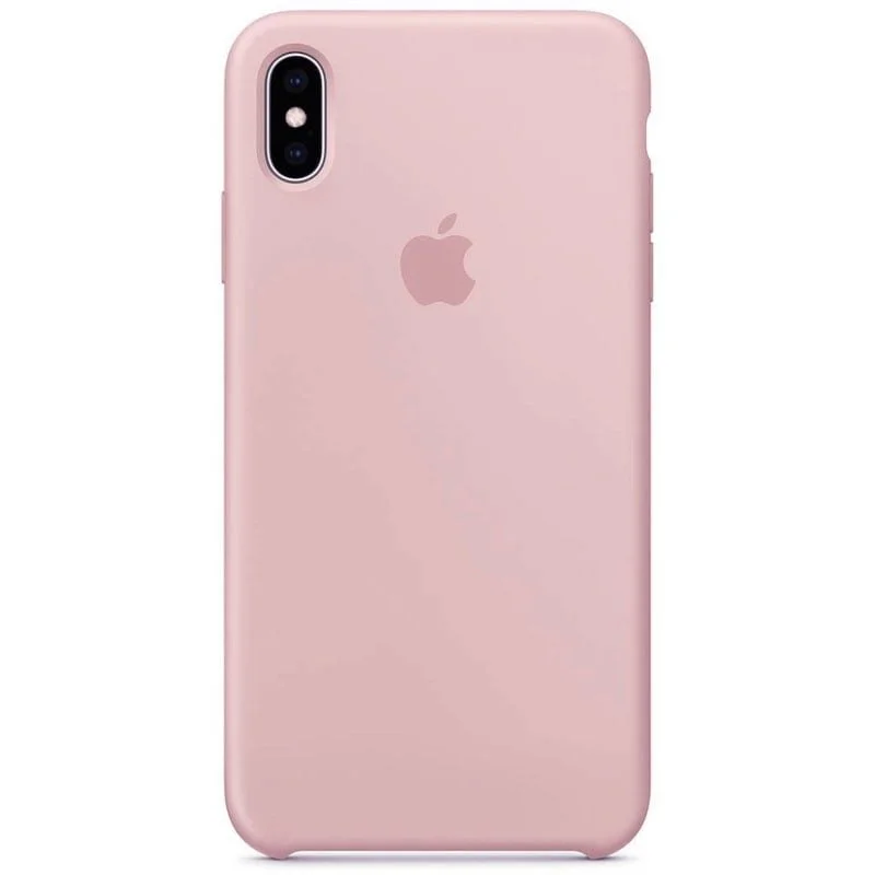 Capinha iPhone XS Max Silicone Aveludada Nude