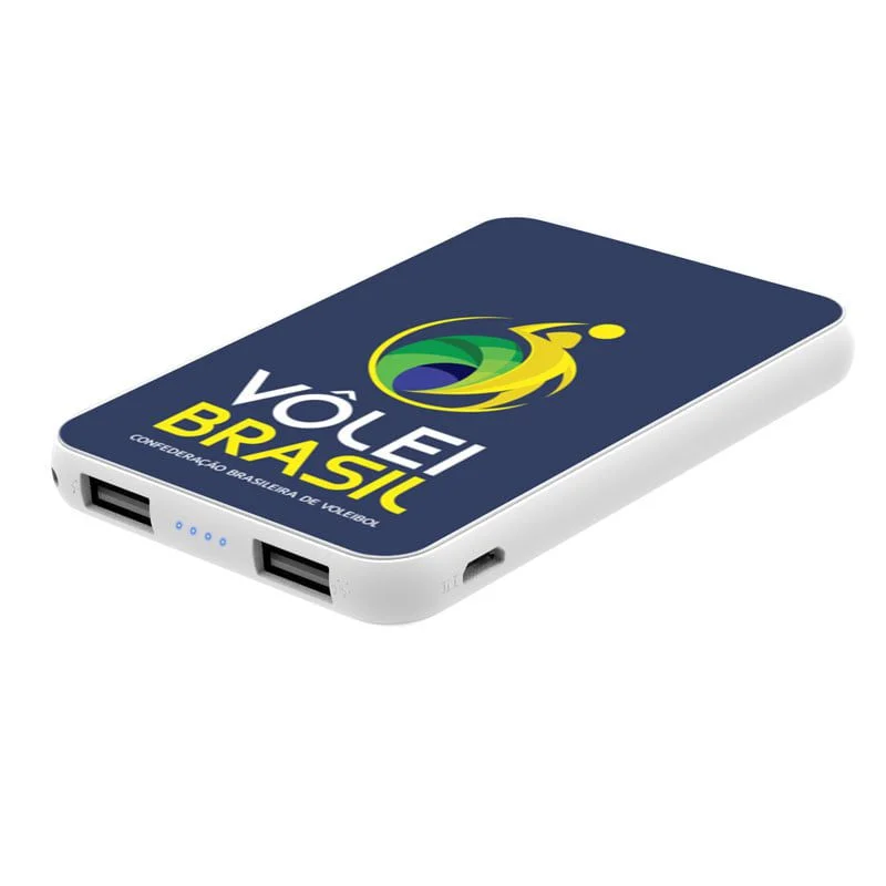 Carregador Portátil Powerbank Personalizado (5000mAh) com Logo