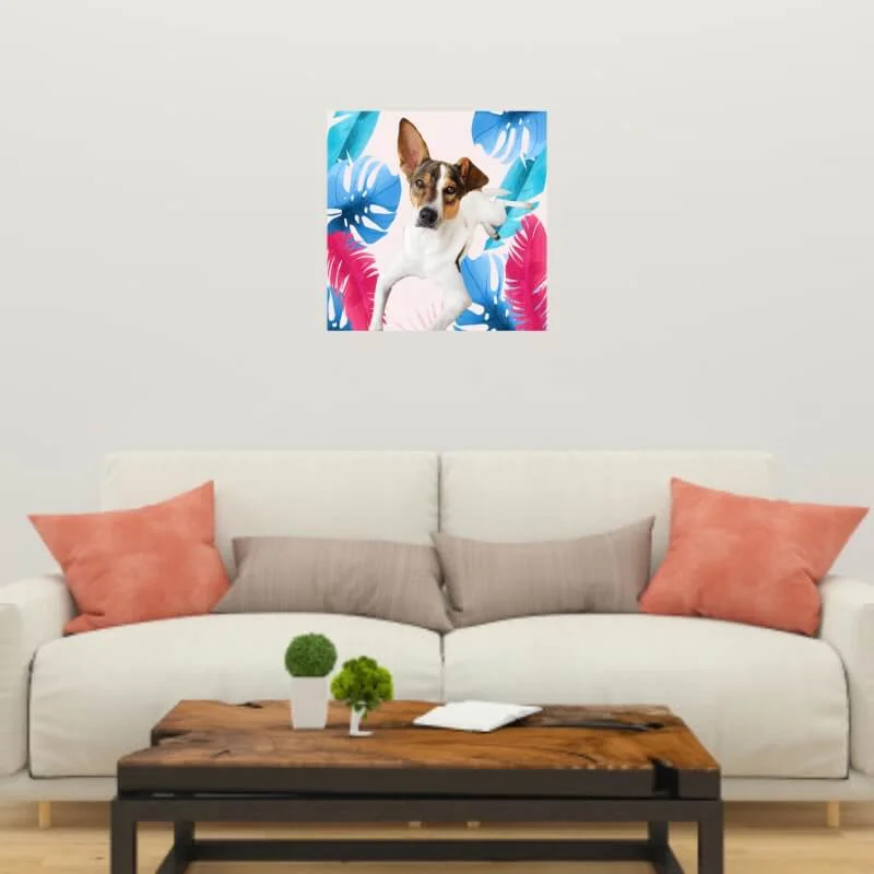 Plaquinha Decorativa My Pet Folhas