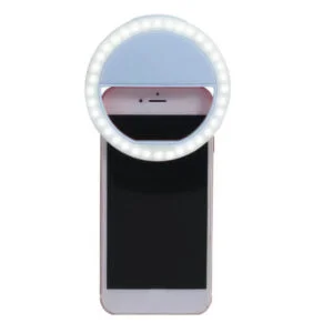 Anel Luminoso Para Celular Flash Selfie Mini Ring Light Azul