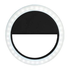 Anel Luminoso Para Celular Flash Selfie Mini Ring Light Preto