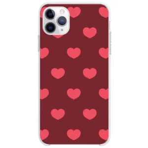 Capinha de Celular Corações Rubro - Unique