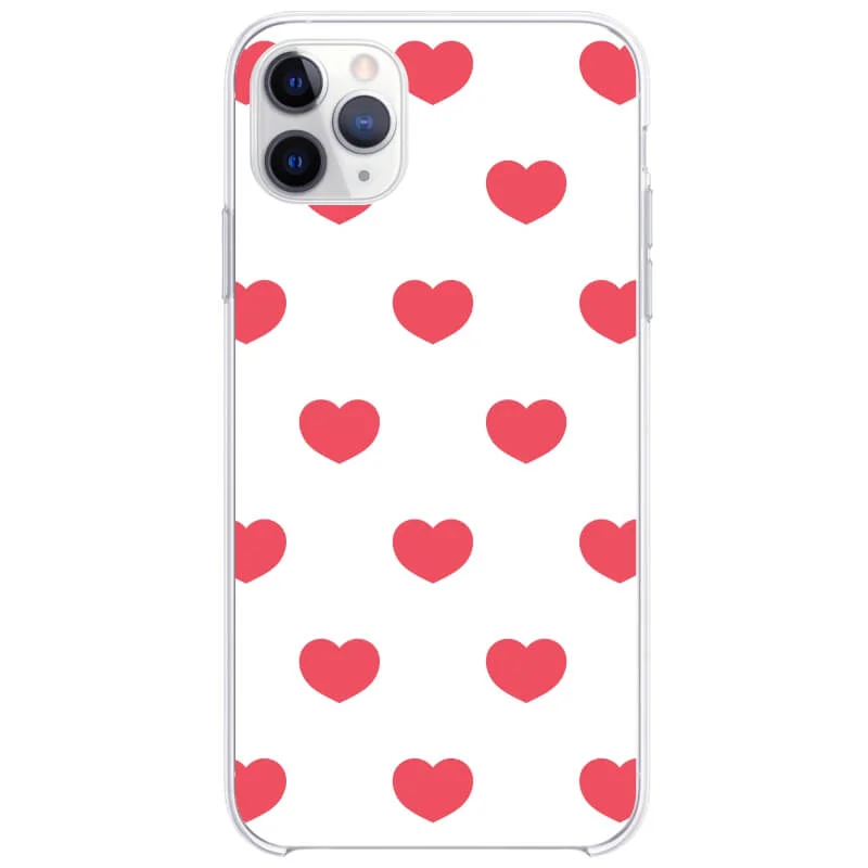 Capinha de Celular Corações Vermelhos - Unique
