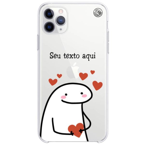 Capinha Flork Corações personalizada com frase
