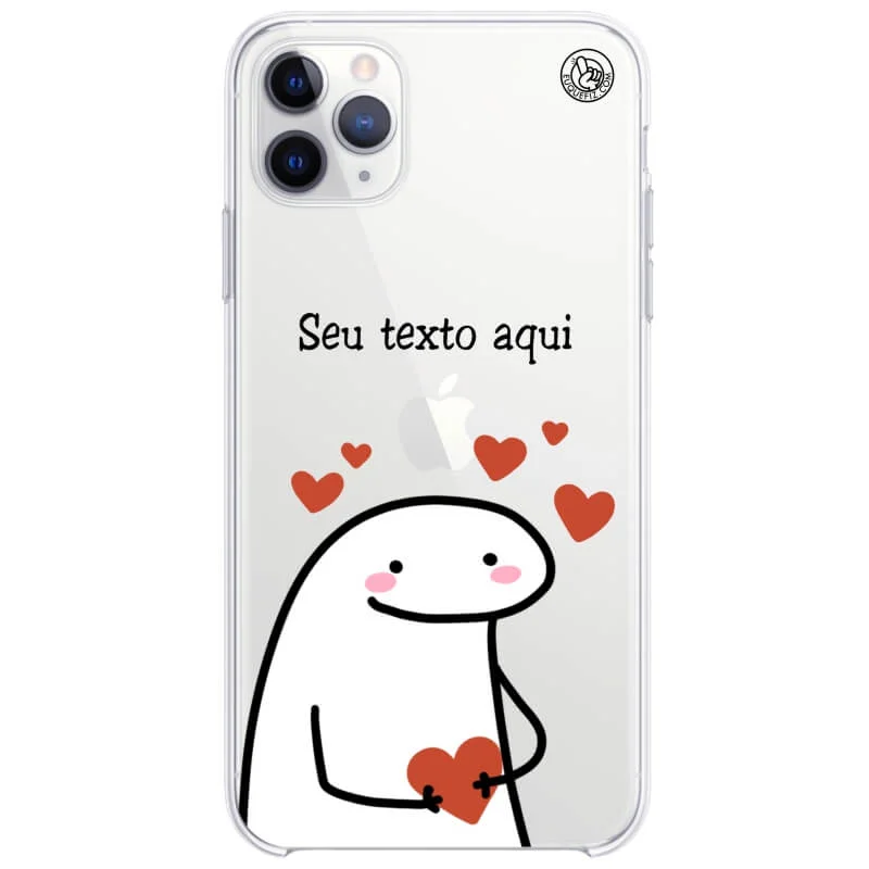 Capinha Flork Corações personalizada com frase