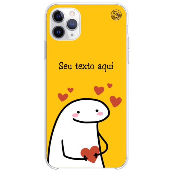 Capinha Flork Corações personalizada com frase