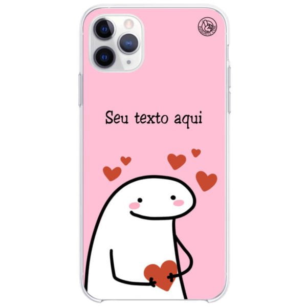 Capinha Flork Corações personalizada com frase