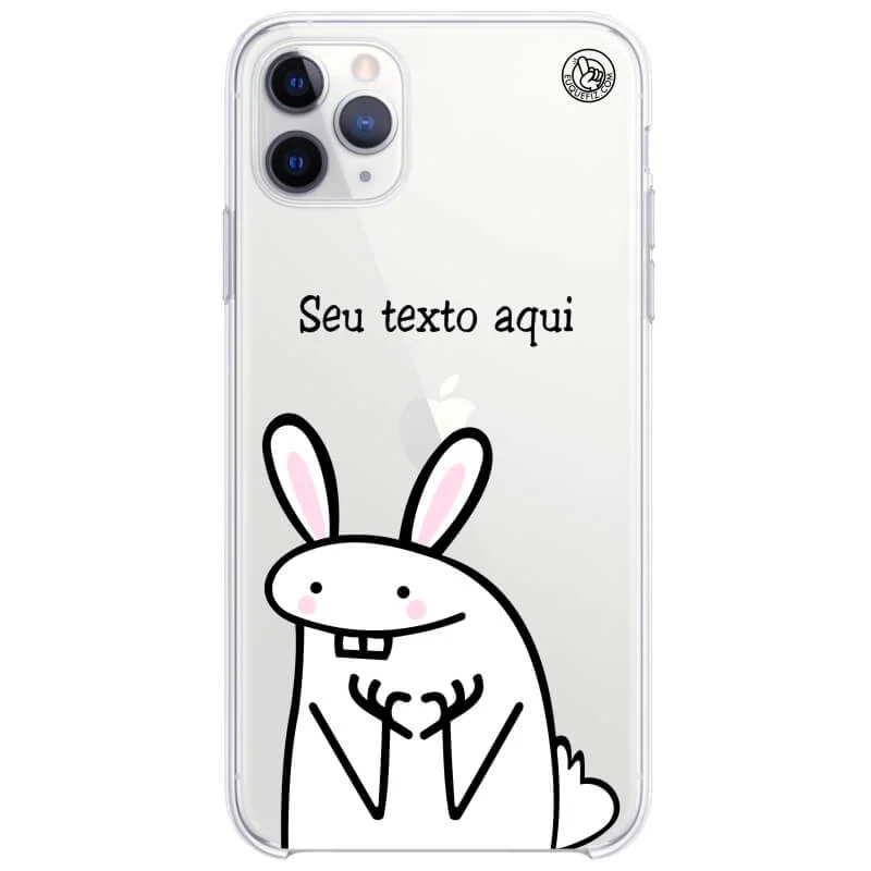 Capinha Flork Coelho Personalizada com frase