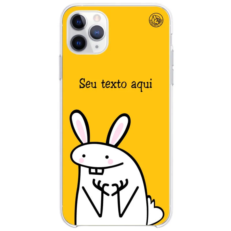 Capinha Flork Coelho Personalizada com frase