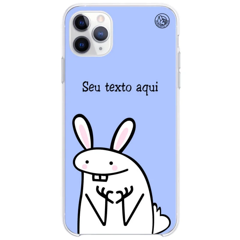 Capinha Flork Coelho Personalizada com frase