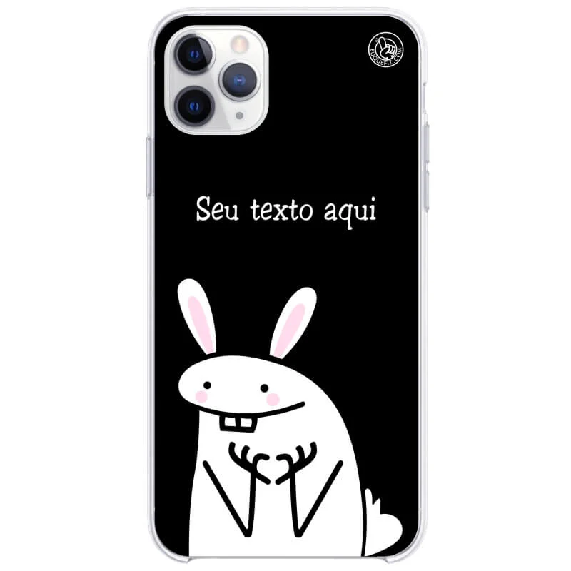 Capinha Flork Coelho Personalizada com frase