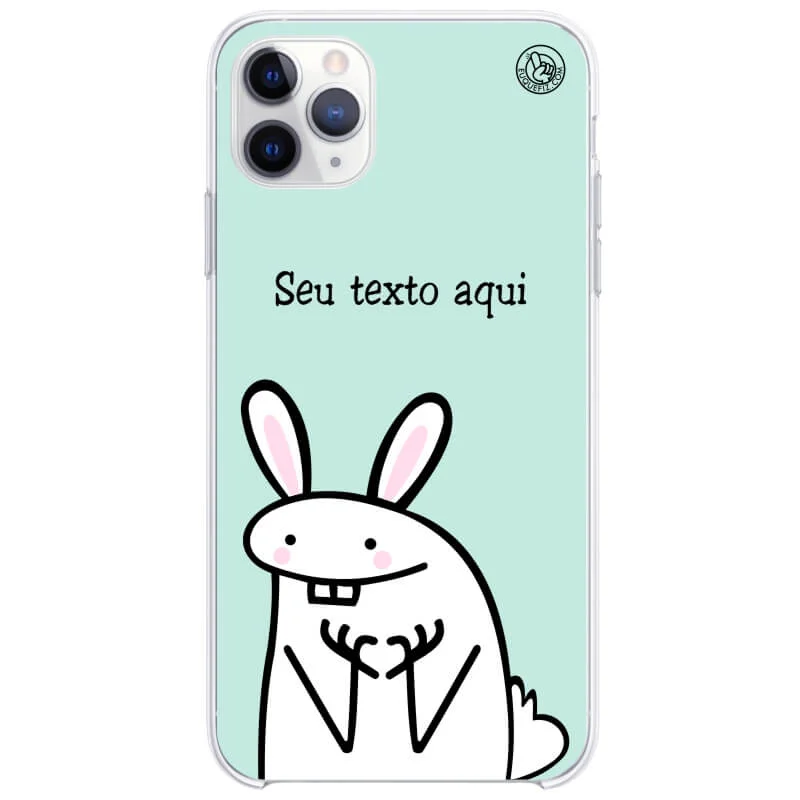 Capinha Flork Coelho Personalizada com frase