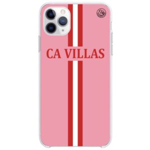 Capinha de Celular Listras Vermelhas e Rosa com nome - Unique
