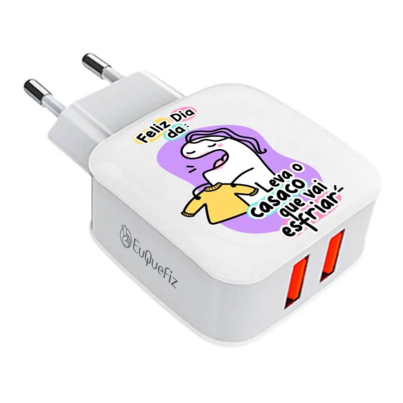 Carregador Turbo Duplo Flork Mãe - Leva o casaco