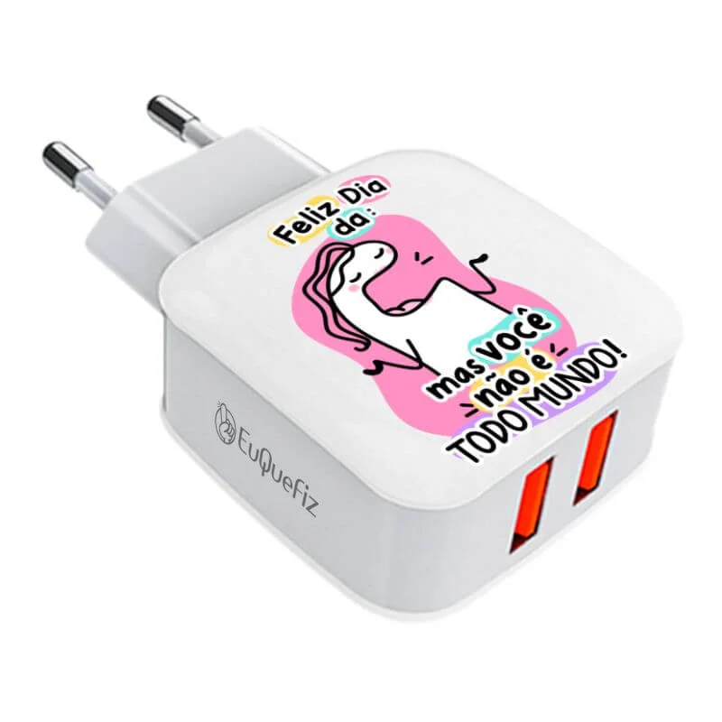 Carregador Turbo Duplo Flork Mãe - Mas você não é todo mundo
