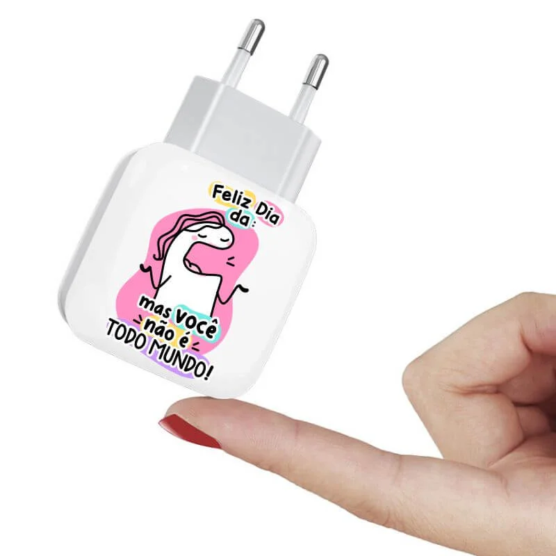 Carregador Turbo Duplo Flork Mãe - Mas você não é todo mundo