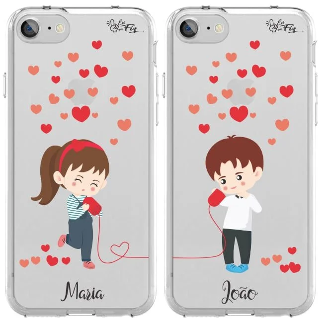 Combo 2 Capinhas Personalizadas Namorados