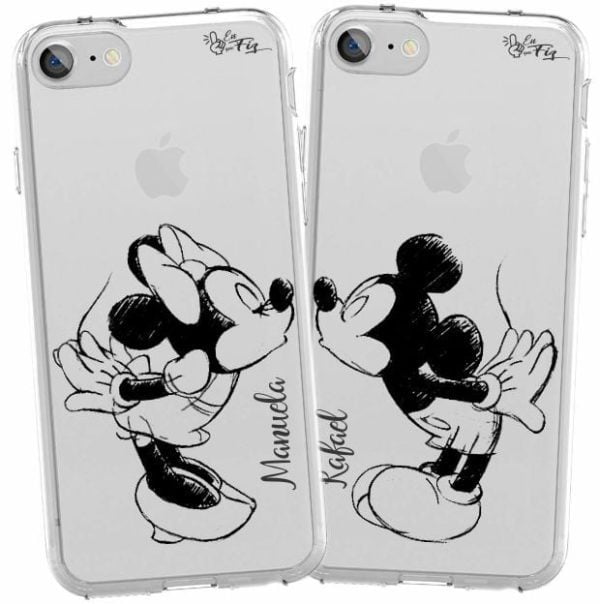 Combo 2 Capinhas Personalizadas Mickey e Minnie Namorados