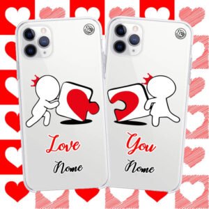 Combo 2 Capinhas Personalizadas Quebra Cabeça Love