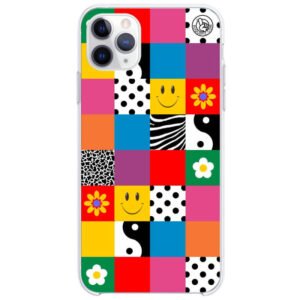Capinha de Celular Smile Happy Squares- Unique
