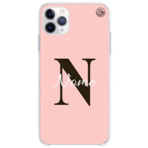 Capinha Personalizada Nome e Inicial Rose Gold