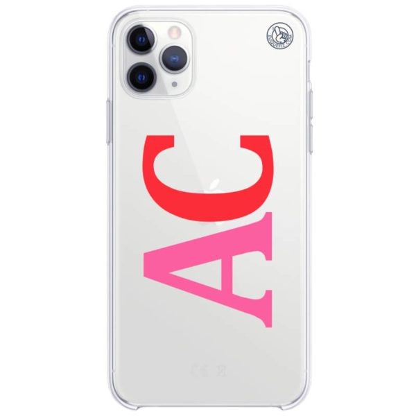 Capinha Personalizada Iniciais Red Pink - Unique