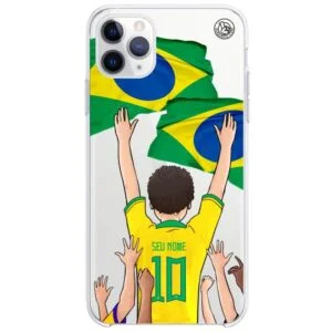 Capinha Personalizada Brasil- Torcedor Cabelo Black Power