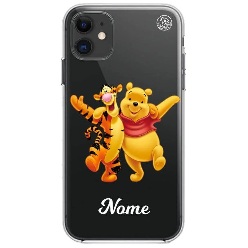 Capinha Personalizada Ursinho Pooh e Tigão com nome