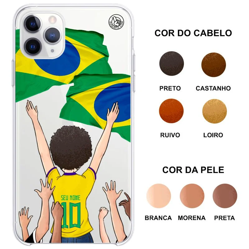Capinha Brasil - Torcedora Cabelo Afro