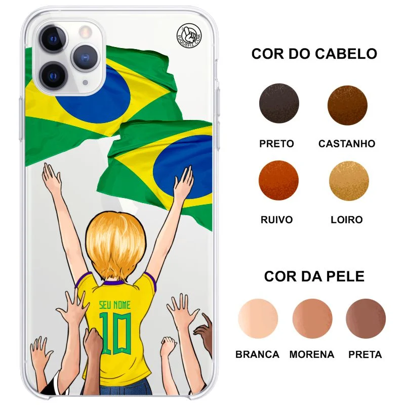 Capinha Brasil - Torcedora Cabelo Curto