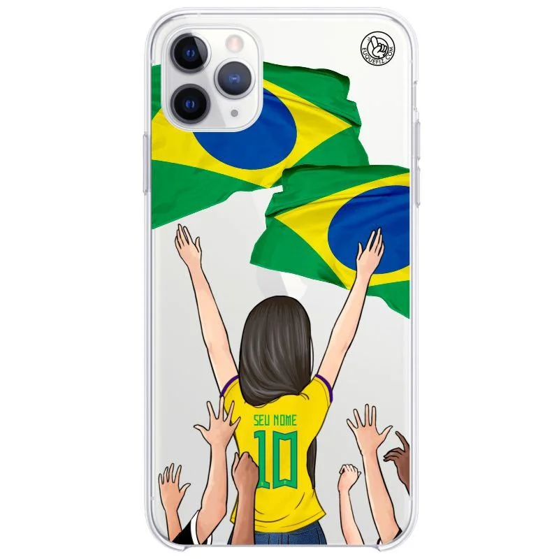 Capinha Brasil - Torcedora Cabelo Longo