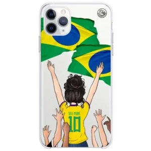 Capinha Brasil - Torcedora Cabelo Ondulado
