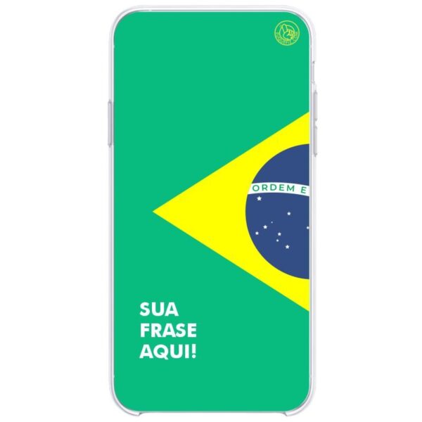 Capinha Personalizada Bandeira do Brasil com frase