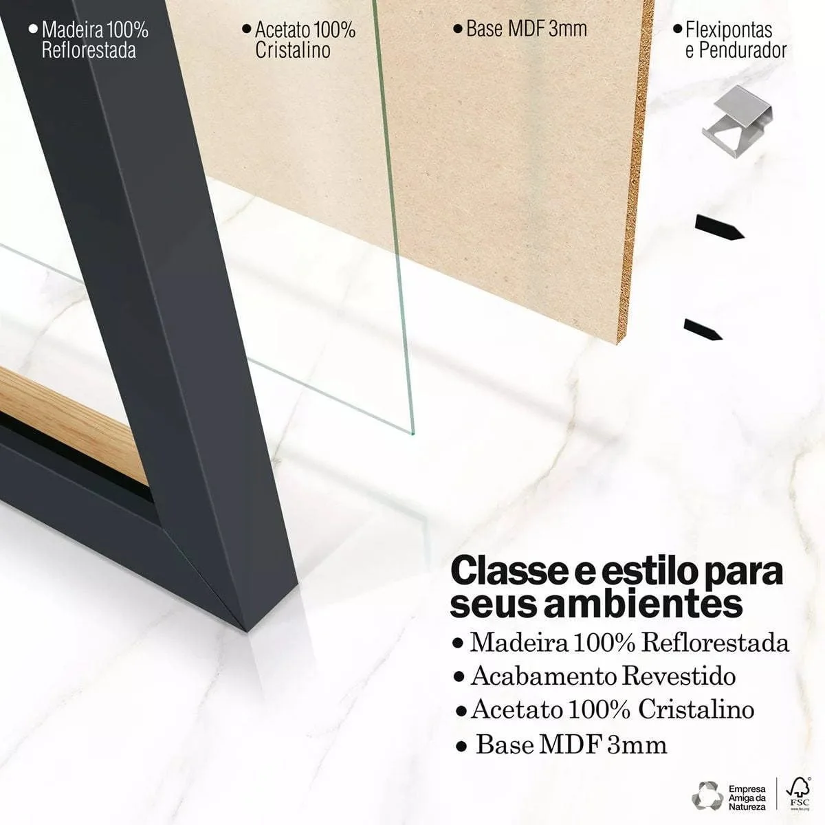 Quadro Decorativo Personalizado com foto e Nossa Música