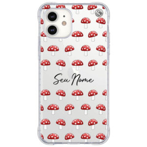 Capinha de Celular Cogumelos com nome - Unique